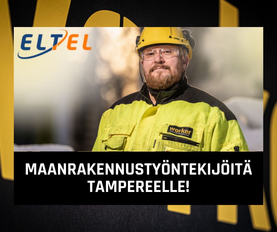 Maanrakennustyöntekijöitä Tampereelle